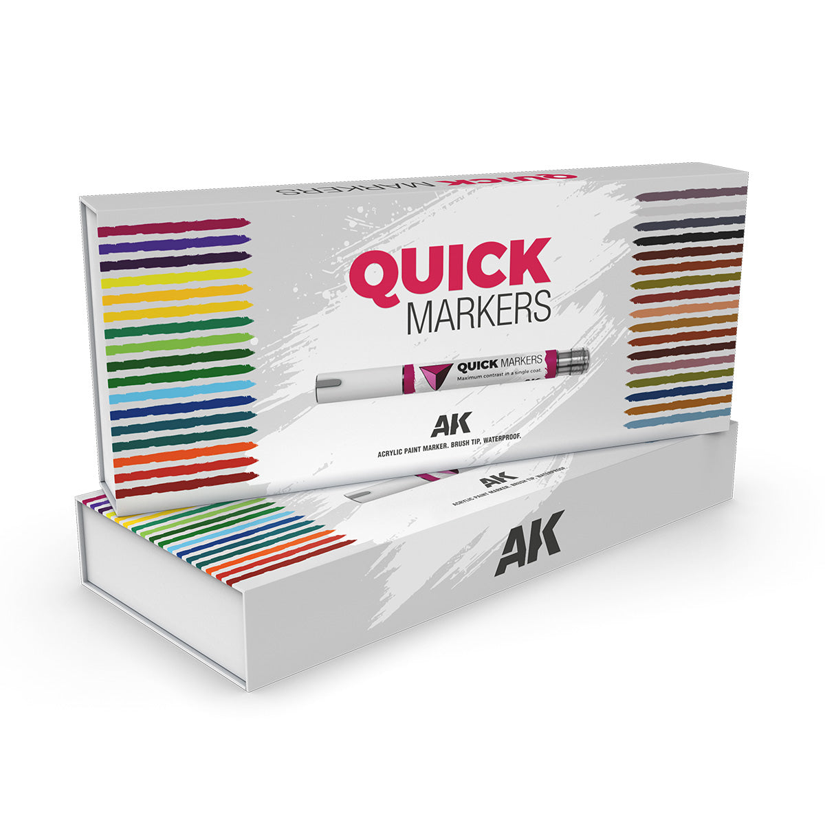 AK Interactive Special Box Full Range Quick Markers 34 Units - War Games USA