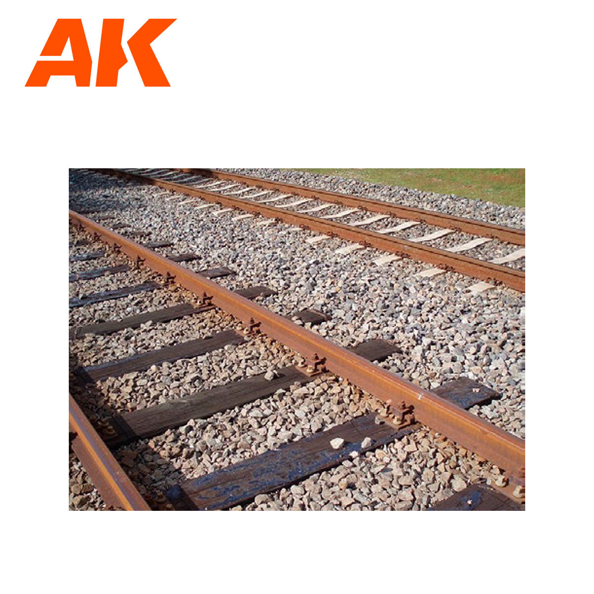 AK Interactive 1/72 Small Railroad Ballast model in gray, detailed texture, suitable for scale model train scenery or dioramas.