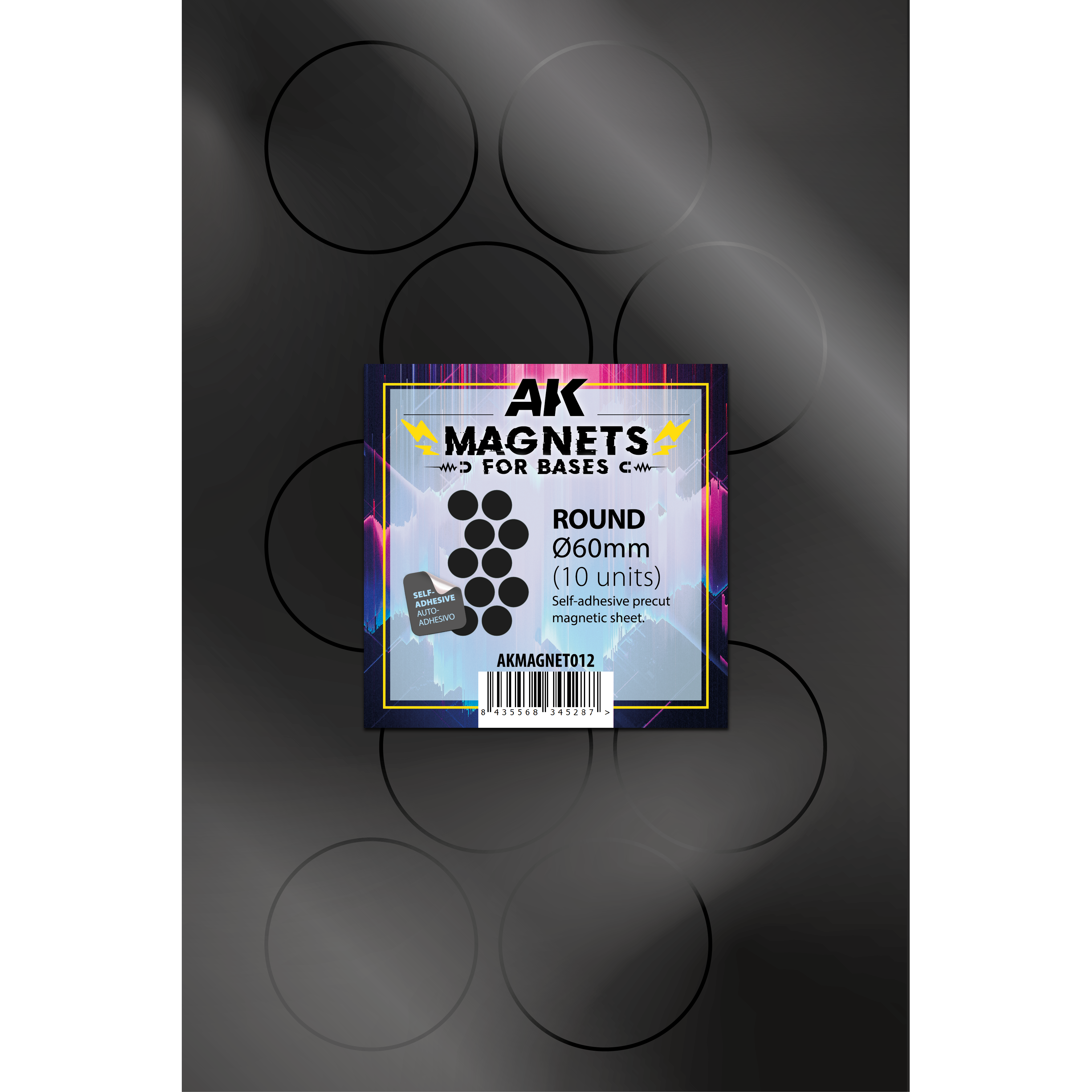 AK Interactive Round Magnetic Base (60mm) - War Games USA