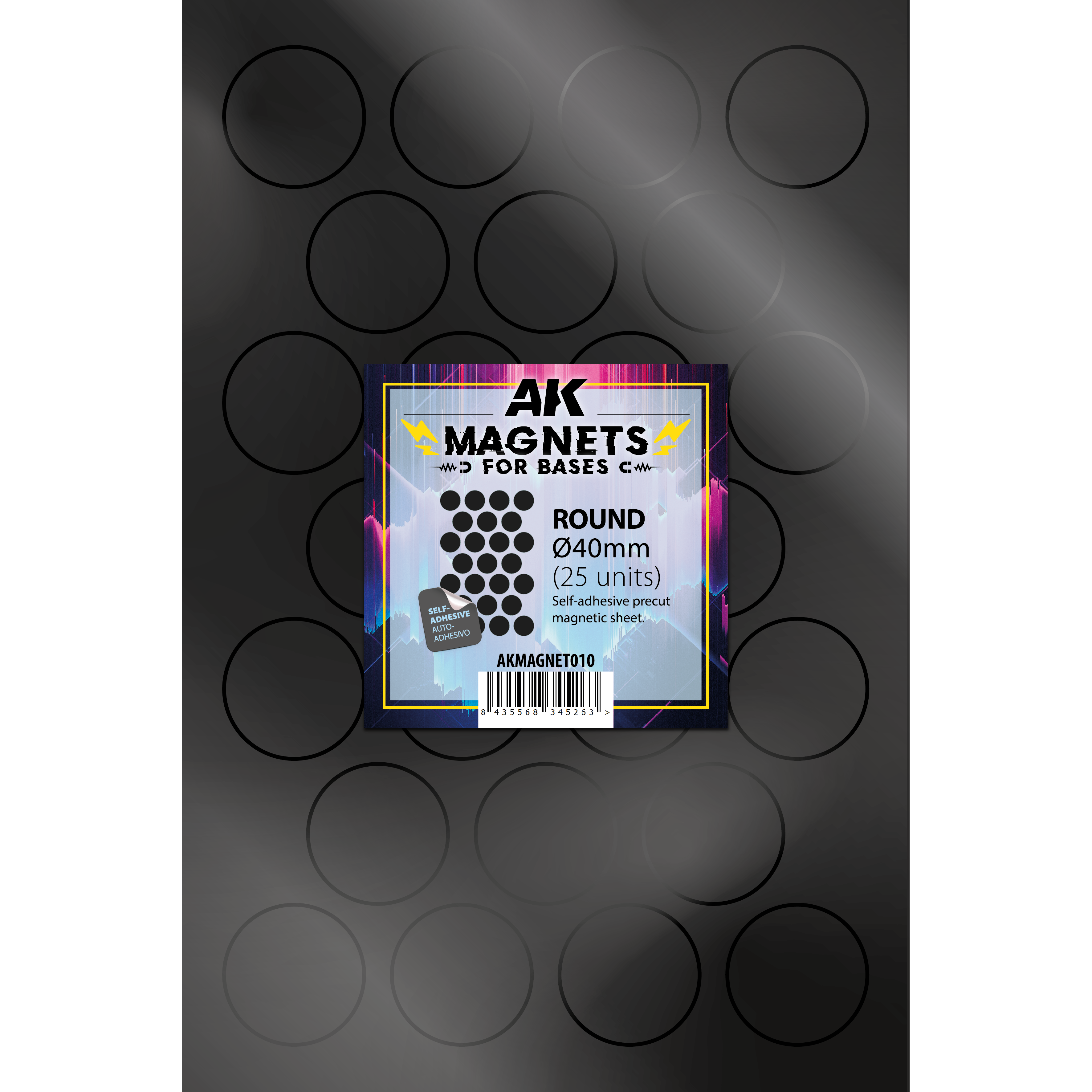 AK Interactive Round Magnetic Base (40mm)