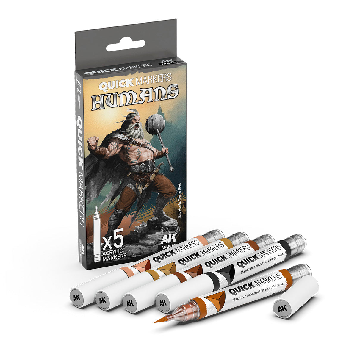 AK Interactive Humans Quick Markers Set