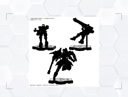 Gundam Assemble Expansion Pack 05 (EX05) packaging — three unpainted OZ mobile suit miniatures