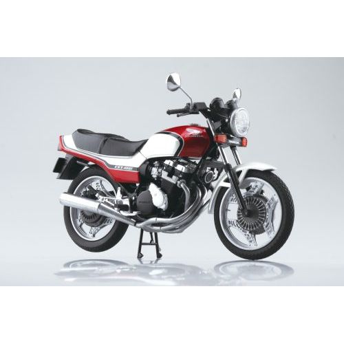 Honda CBX400F Diecast Motorcycle Model – Pearl Candy Red (Aoshima) - War Games USA