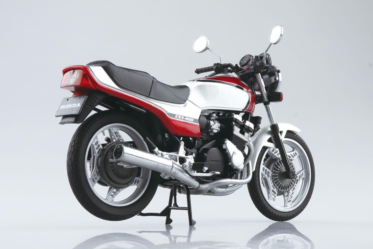 Honda CBX400F Diecast Motorcycle Model – Pearl Candy Red (Aoshima) - War Games USA