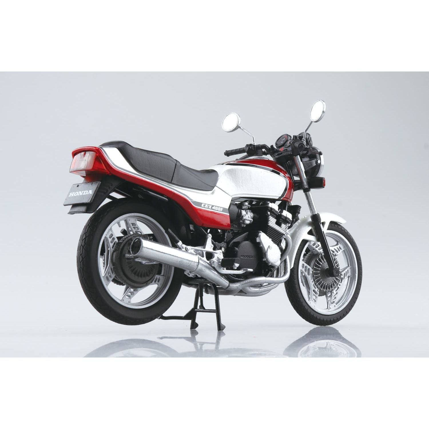 Honda CBX400F Diecast Motorcycle Model – Pearl Candy Red (Aoshima) - War Games USA