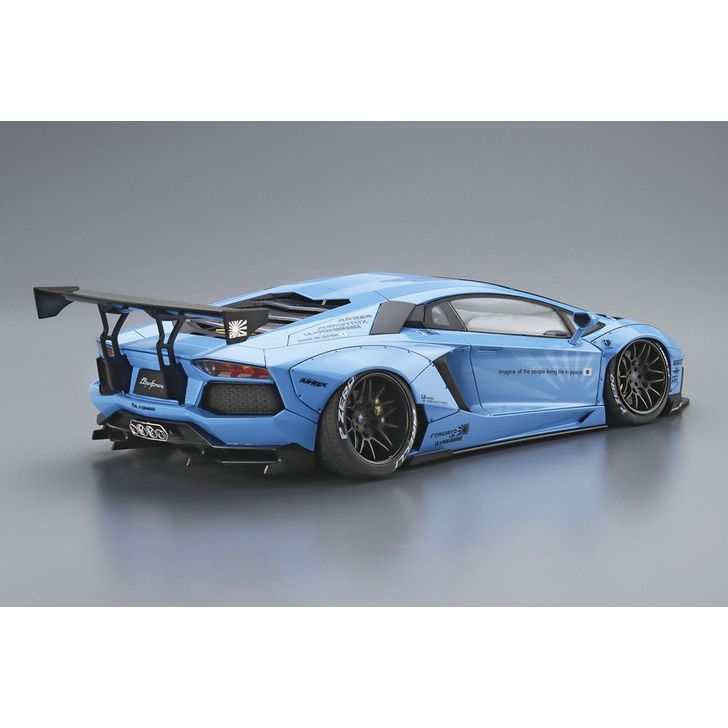 Aoshima Liberty Walk 1/24 No.17 LB Works Lamborghini Aventador Ver.2 Plastic Model - War Games USA