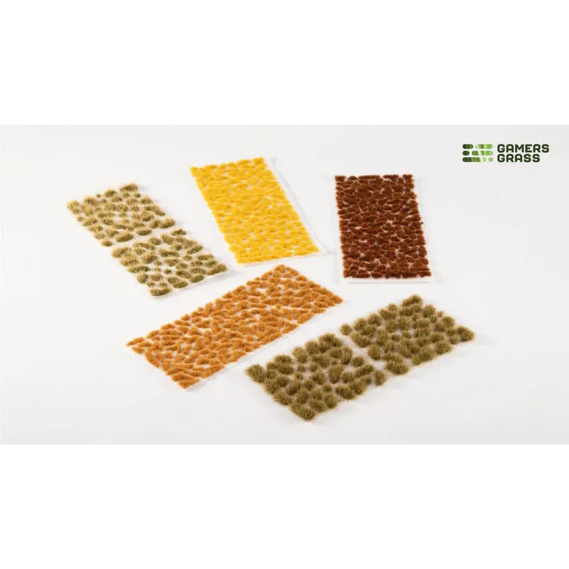 Baron of Dice Golden Autumn Glade Basing Box with realistic grass tufts for miniature basing and terrain creation.
