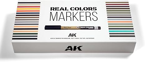 AK Interactive - Special Box 34 Real Colors Markers - War Games USA