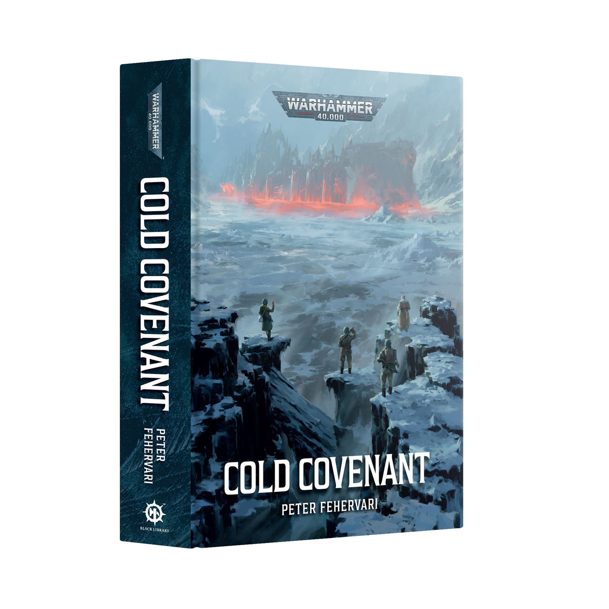 Black Library Warhammer 40K Cold Covenant book by Games Workshop, featuring dark, atmospheric cover art.