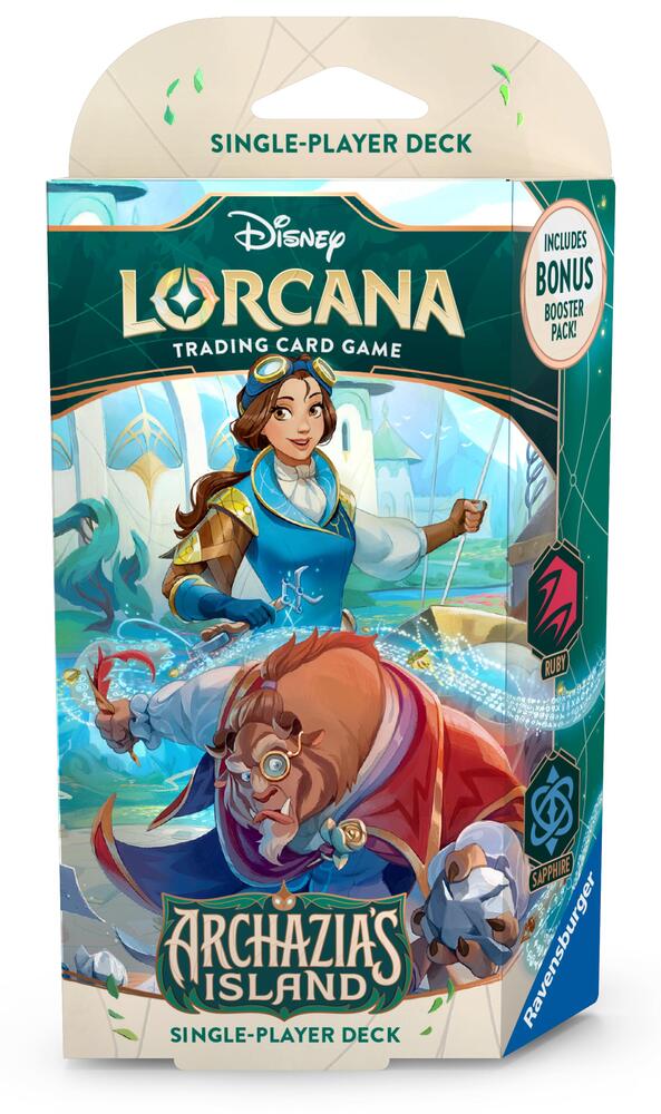 Disney Lorcana: Archazia's Island Starter Deck (Ruby & Sapphire) - War Games USA