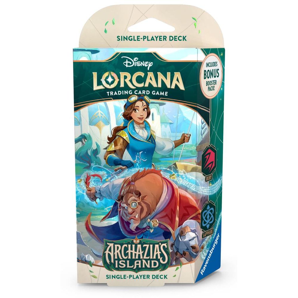 Disney Lorcana: Archazia's Island Starter Deck (Ruby & Sapphire) - War Games USA