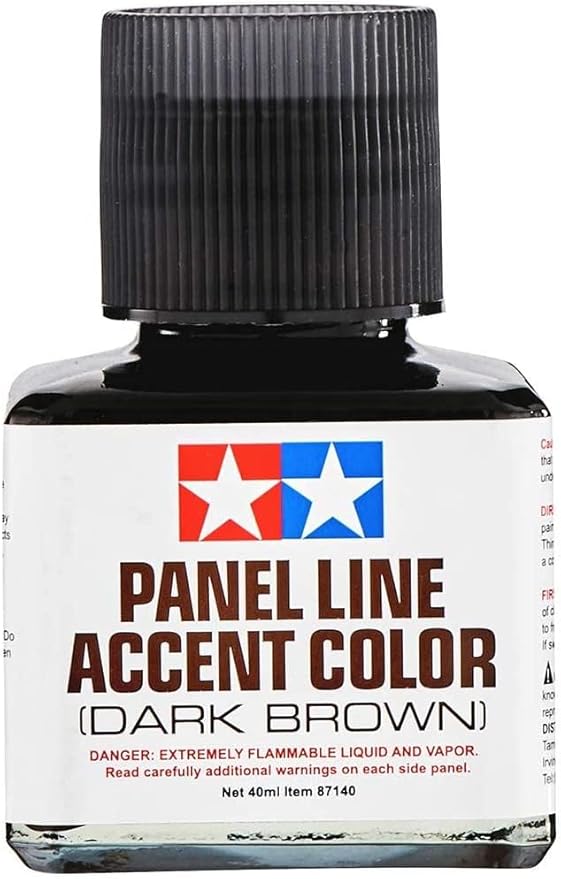 Tamiya Panel Line Accent Color Dark Brown - War Games USA