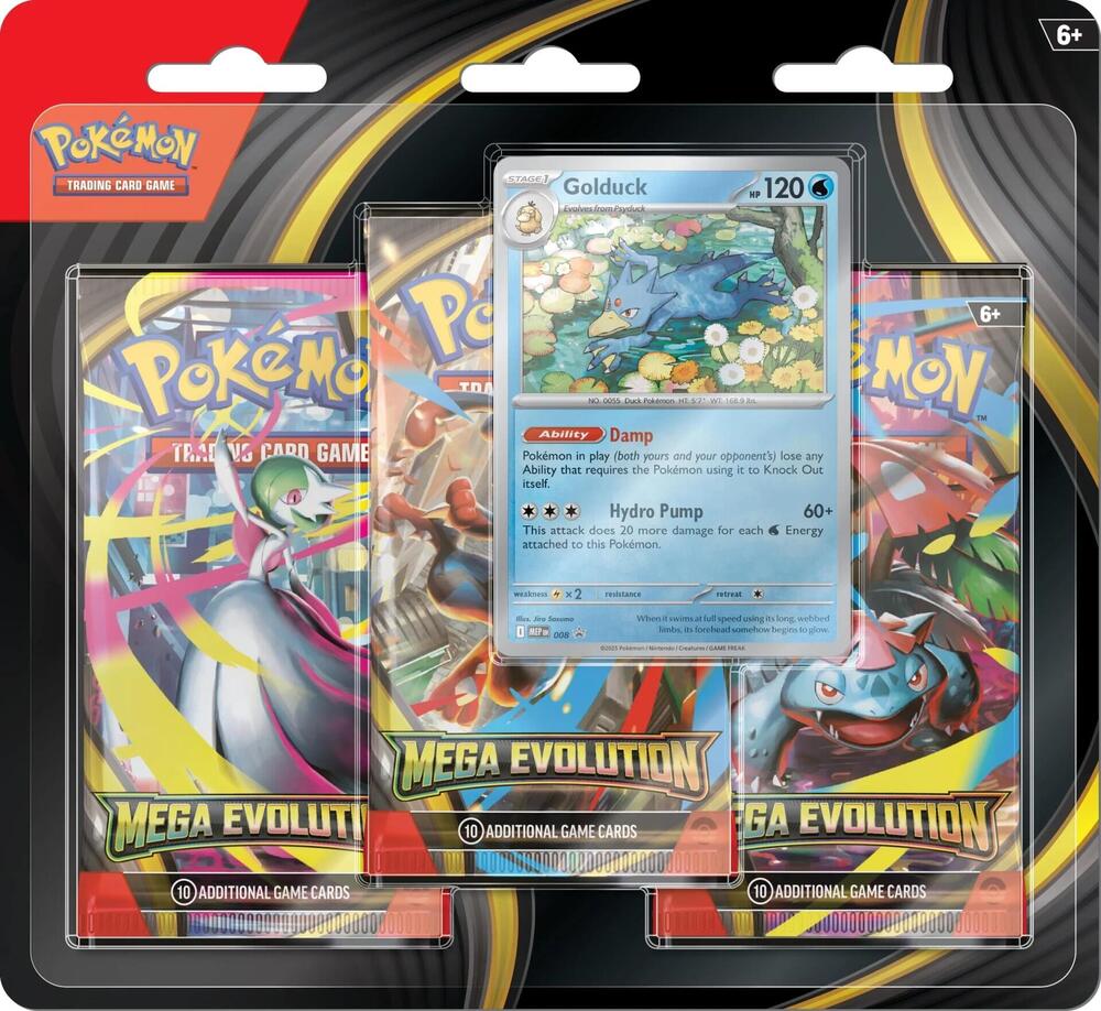 Pokémon Mega Evolution 3 Pack Blister - War Games USA