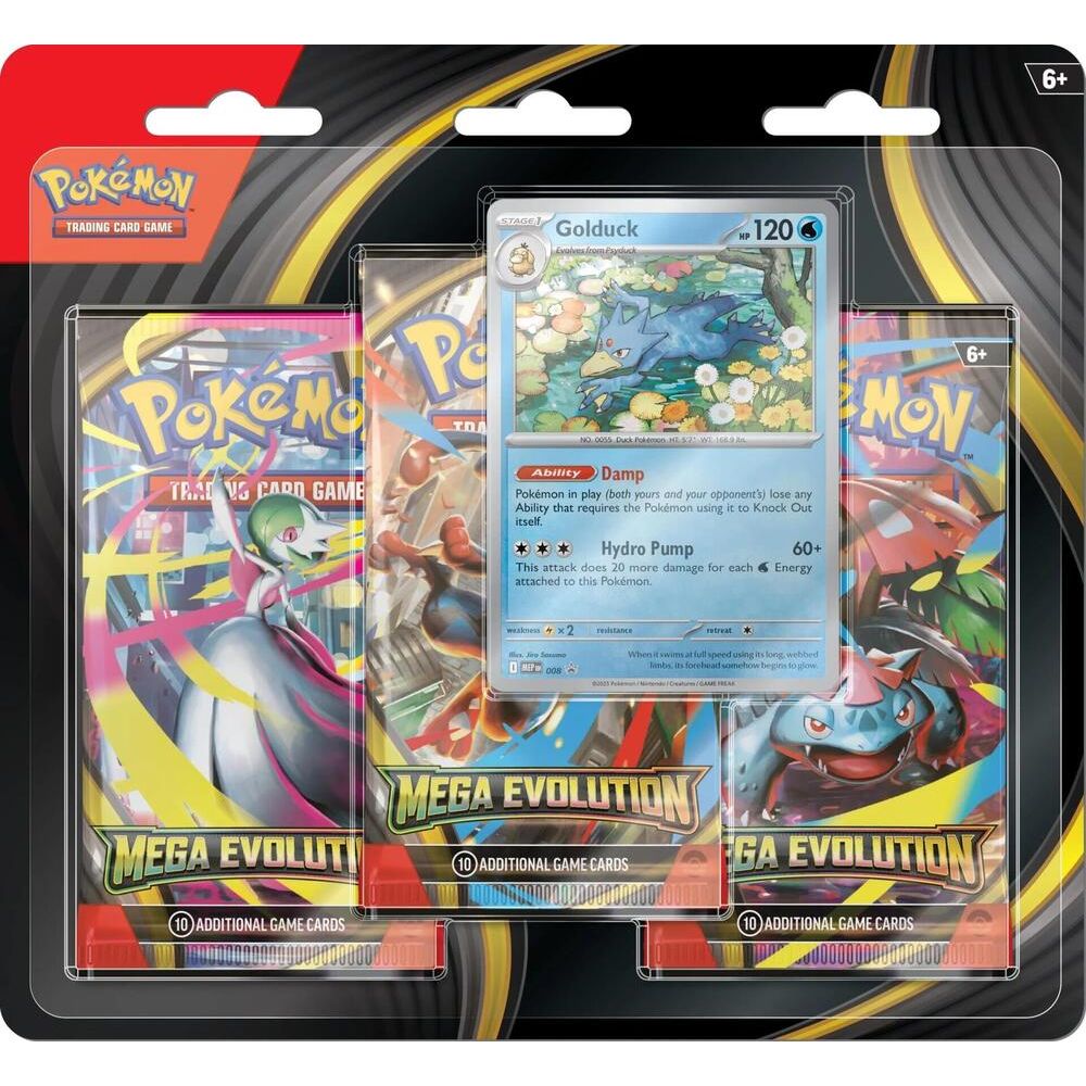 Pokémon Mega Evolution 3 Pack Blister - War Games USA