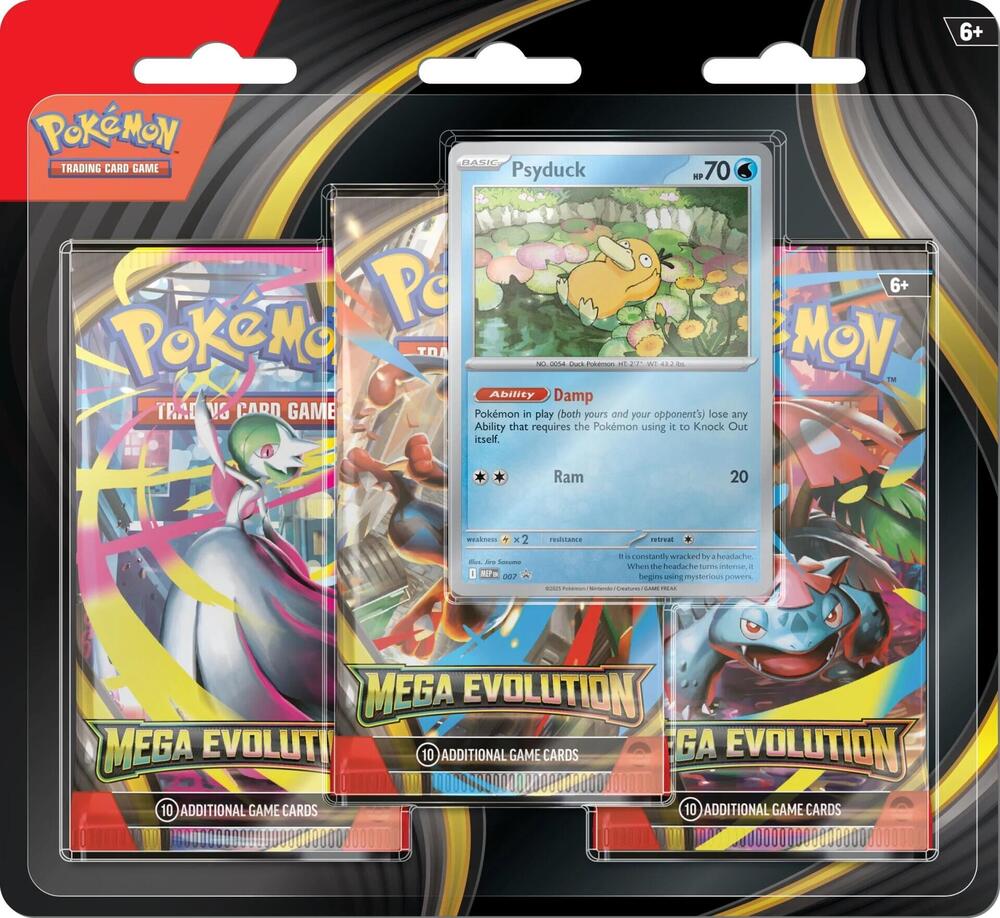 Pokémon Mega Evolution 3 Pack Blister - War Games USA