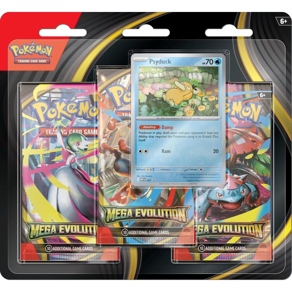 Pokémon Mega Evolution 3 Pack Blister - War Games USA