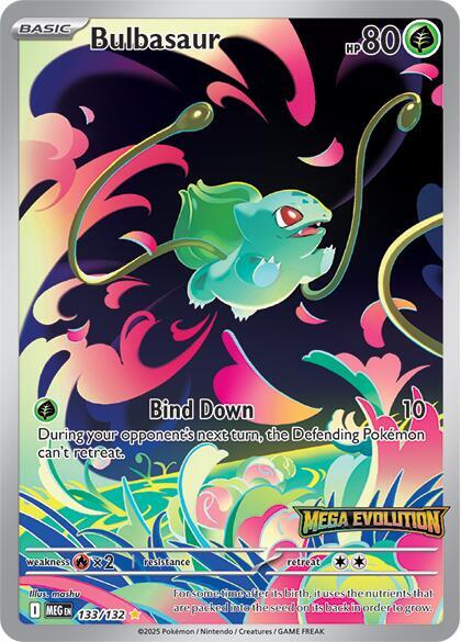 Pokémon Bulbasaur - 133/132 (Mega Evolution Stamped) - War Games USA