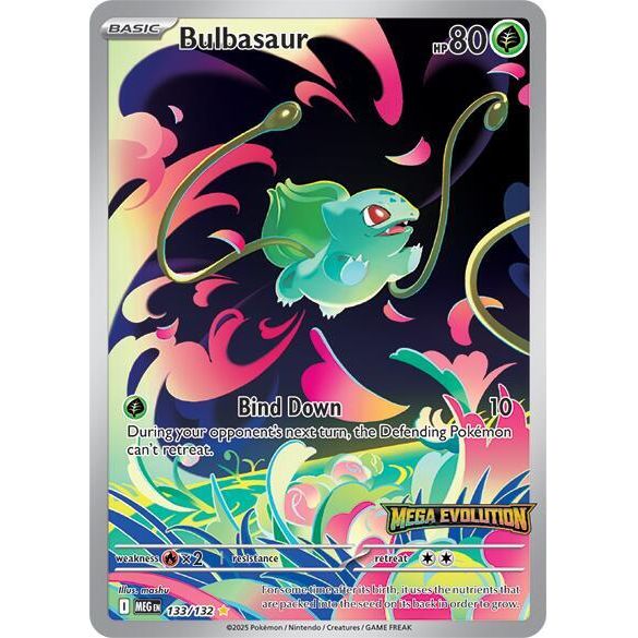 Pokémon Bulbasaur - 133/132 (Mega Evolution Stamped) - War Games USA