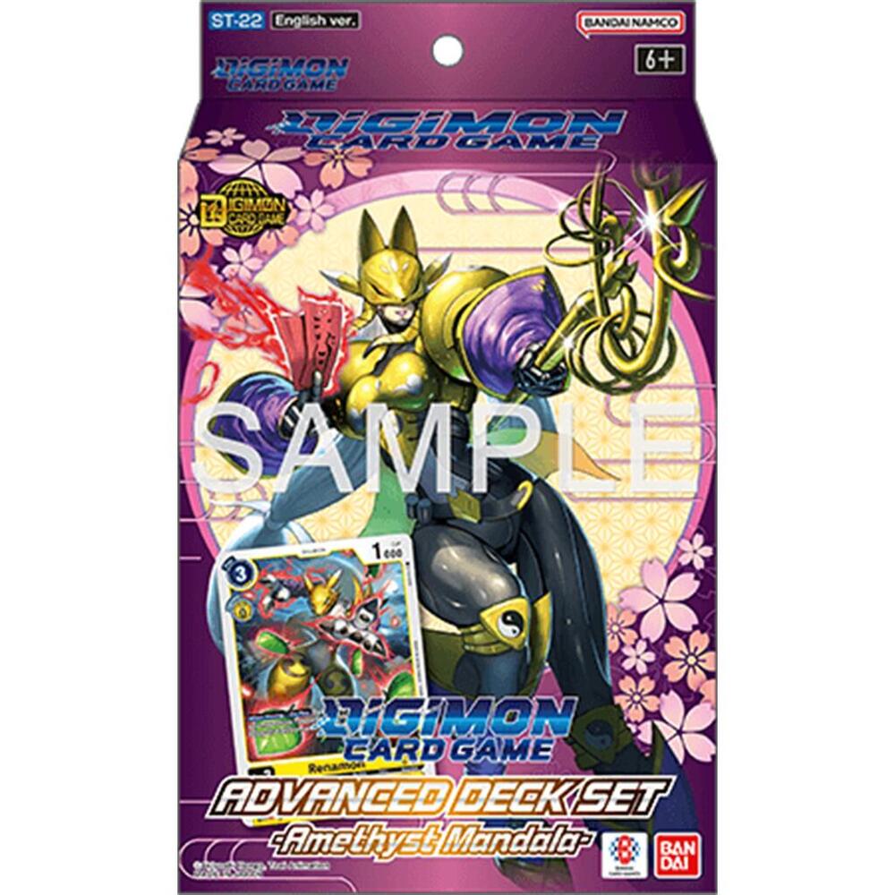 Digimon Card Game: Advanced Deck: Amethyst Mandala (ST-22) (8CT)