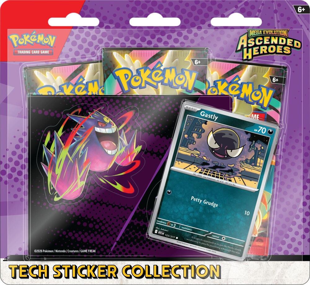 Mega Evolution: Ascended Heroes Tech Sticker Collection