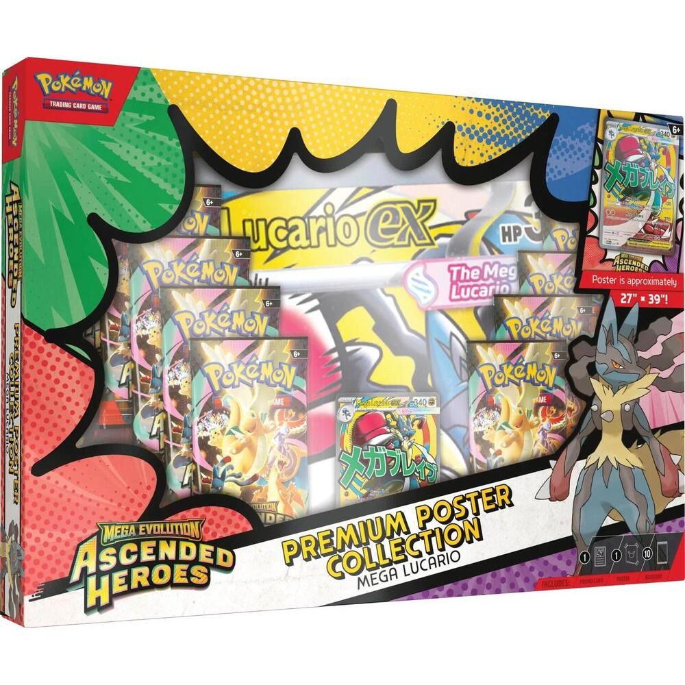 Pokémon TCG: Mega Evolution 2.5: Ascended Heroes: Premium Poster Collection (Styles Vary) - War Games USA