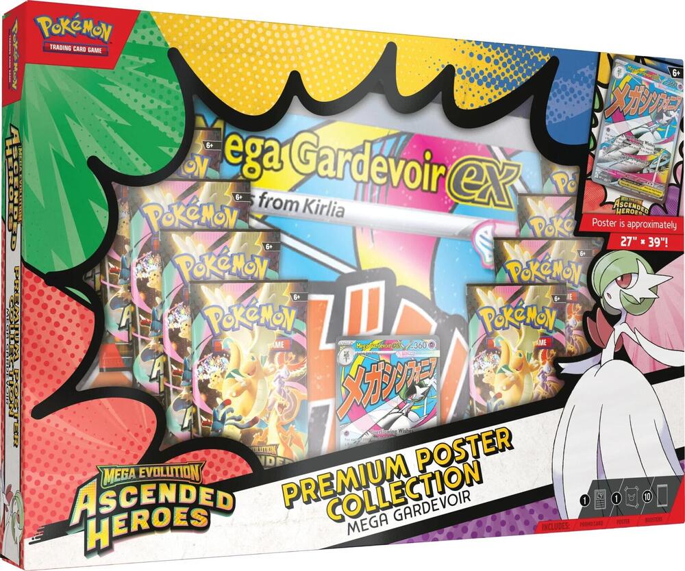 Pokémon TCG: Mega Evolution 2.5: Ascended Heroes: Premium Poster Collection (Styles Vary) - War Games USA