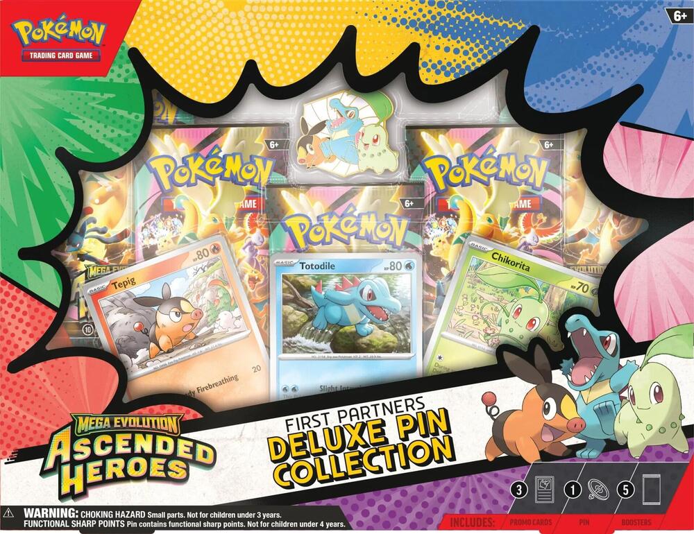 Pokémon Ascended Heroes First Partners Deluxe Pin Collection - War Games USA