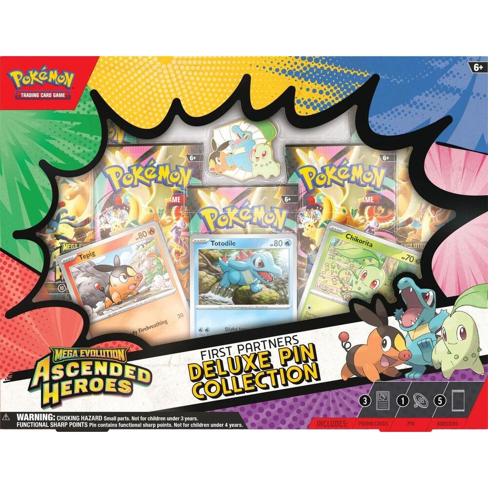 Pokémon Ascended Heroes First Partners Deluxe Pin Collection - War Games USA