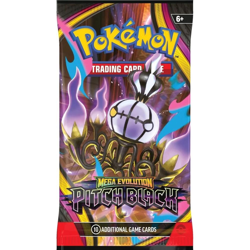 Pokémon trading card game pack with Mega Evolution Pitch Black theme