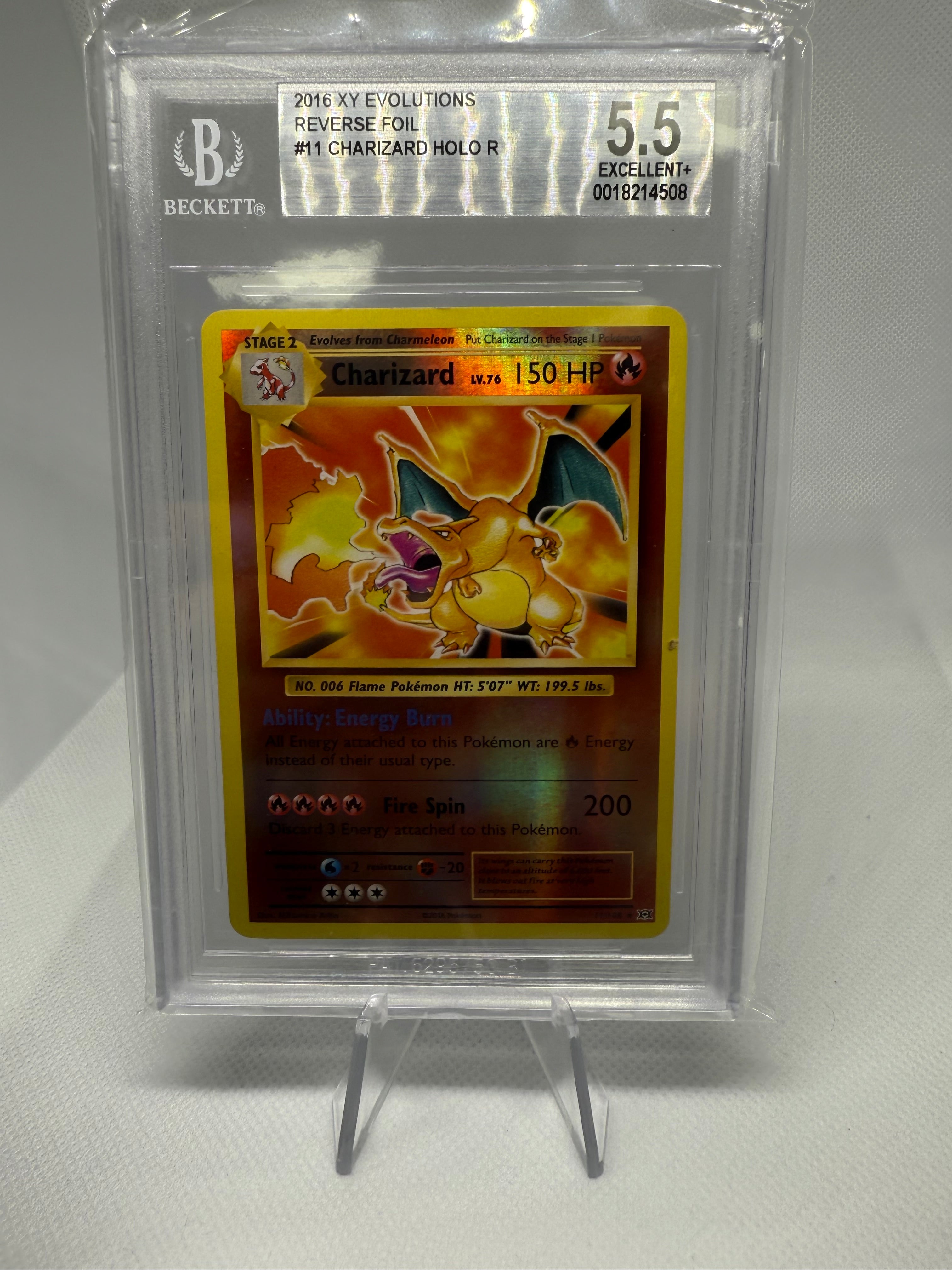 Charizard BGS Graded 5.5 Excellent - War Games USA