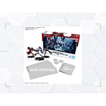 Gundam Assemble Expansion Pack 02 (EX02) packaging — three unpainted The Witch From Mercury miniatures