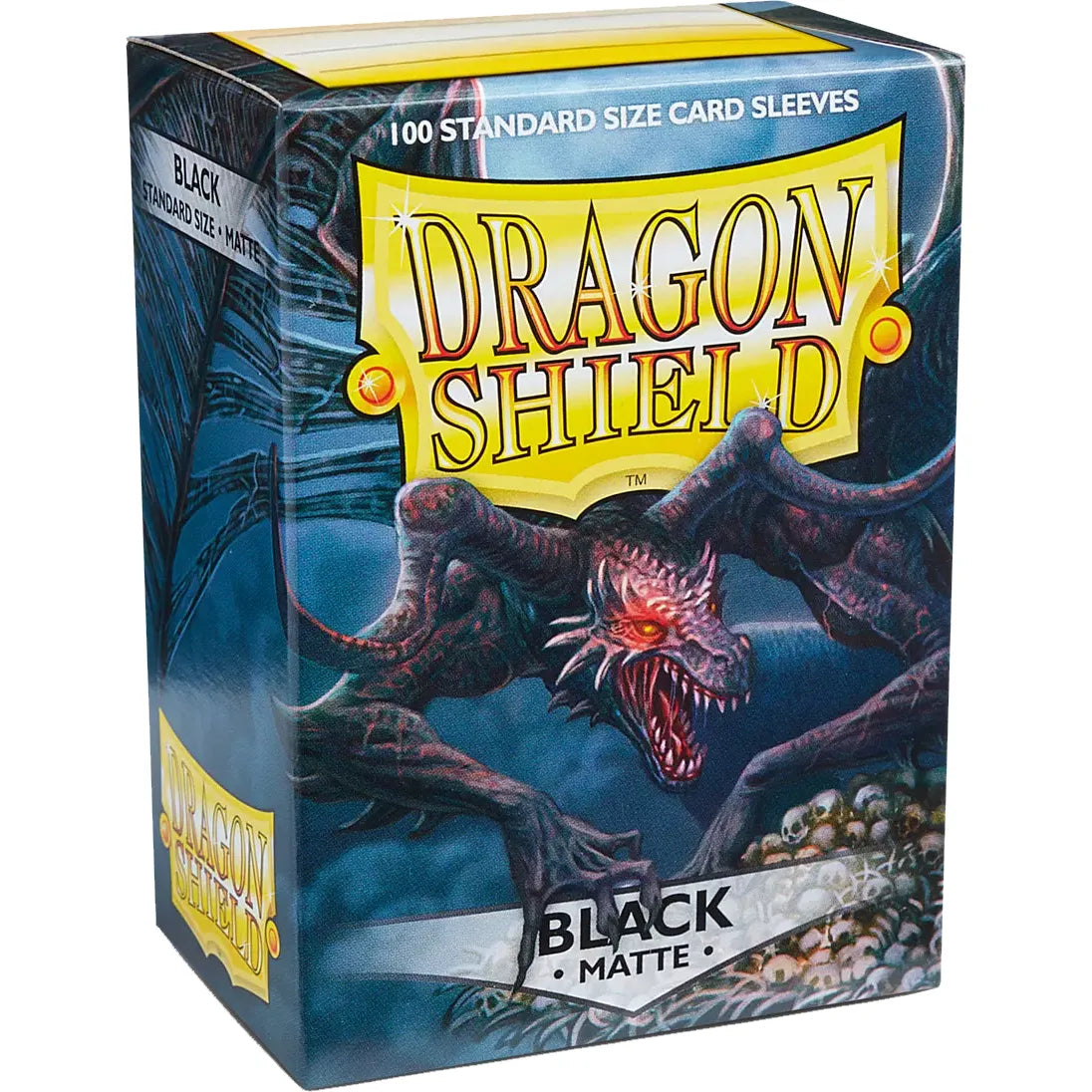 Dragon Shield Game Sleeves Matte Black 100Ct Pack - War Games USA