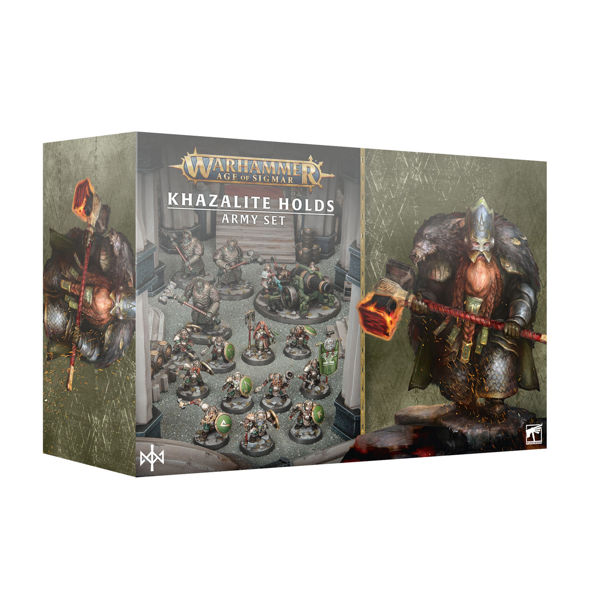 Khazalite Holds Army Set for Warhammer Age of Sigmar featuring miniatures and game components from Games Workshop.