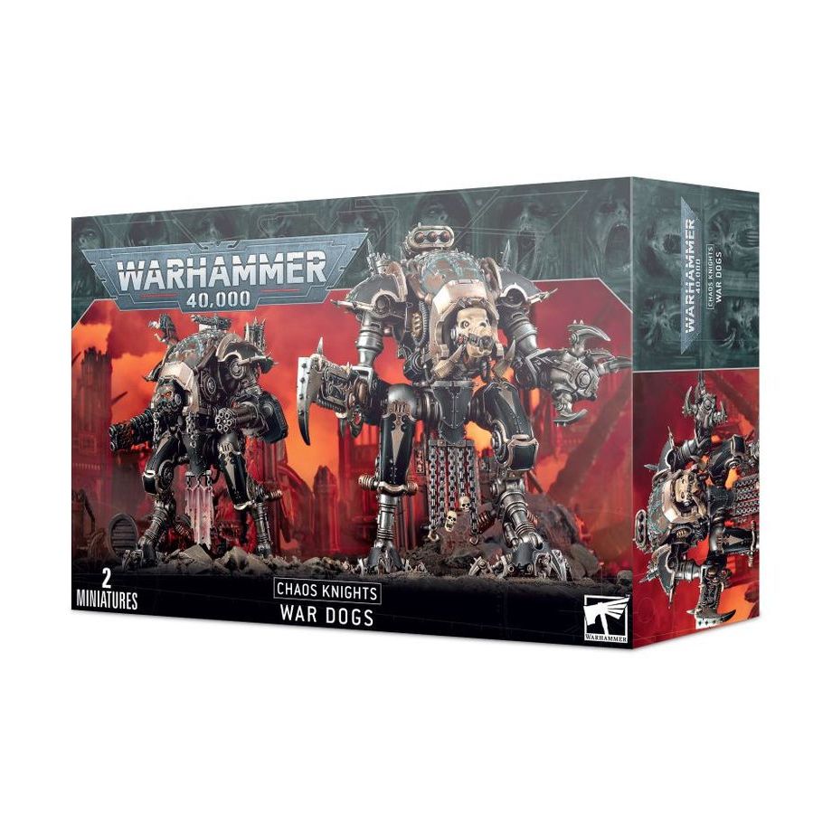 Warhammer 40K Chaos Knights War Dogs miniatures box - Games Workshop
