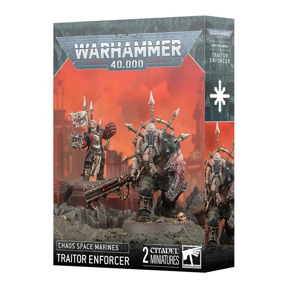 Traitor Enforcer with Ogryn Bodyguard - Chaos Space Marines - Warhammer 40K