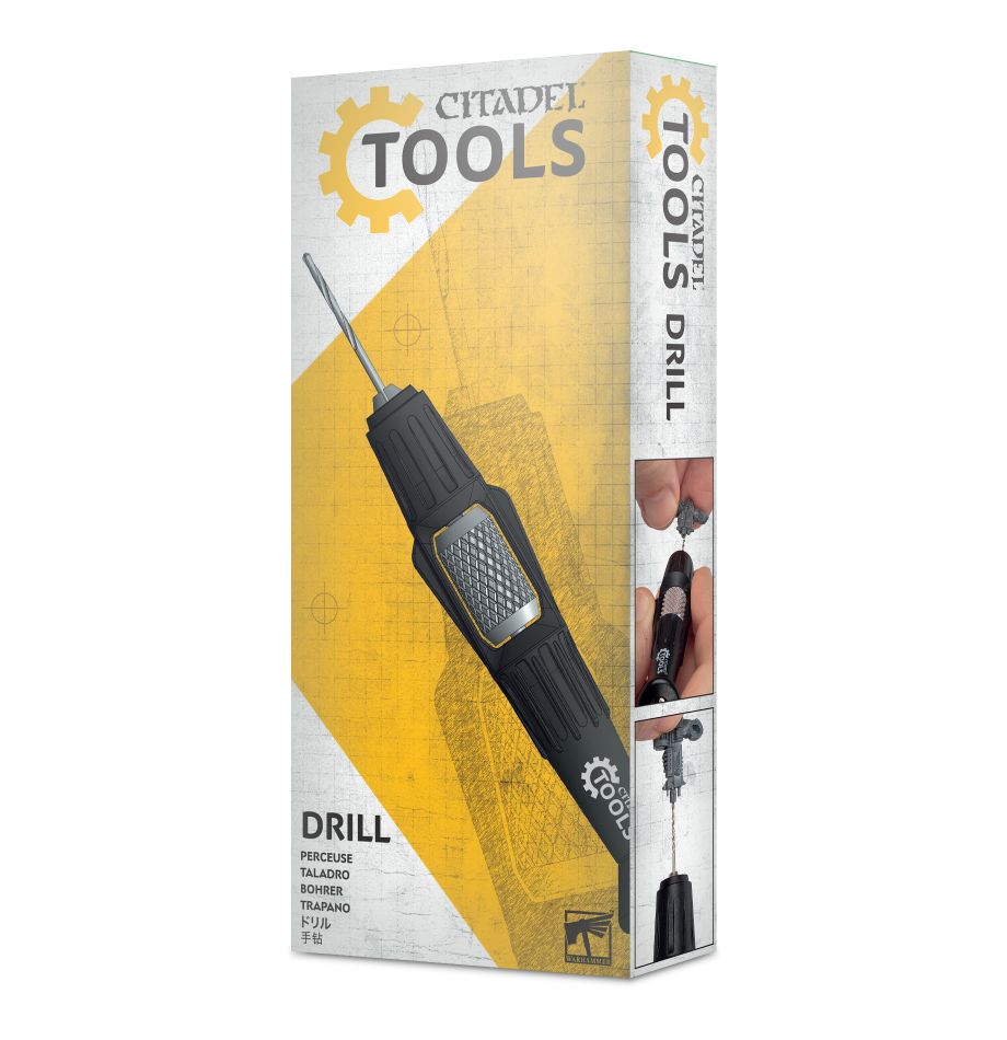 Citadel Drill (66-64) hobby hand drill with its box and four steel drill bits in two sizes