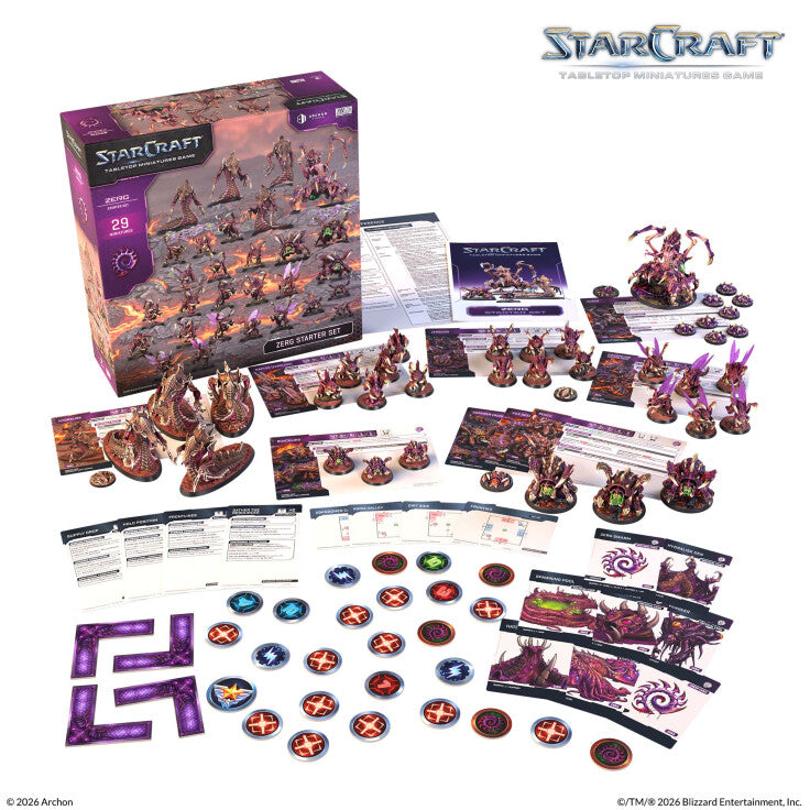 StarCraft: Tabletop Miniatures Game: Zerg Starter Set - War Games USA