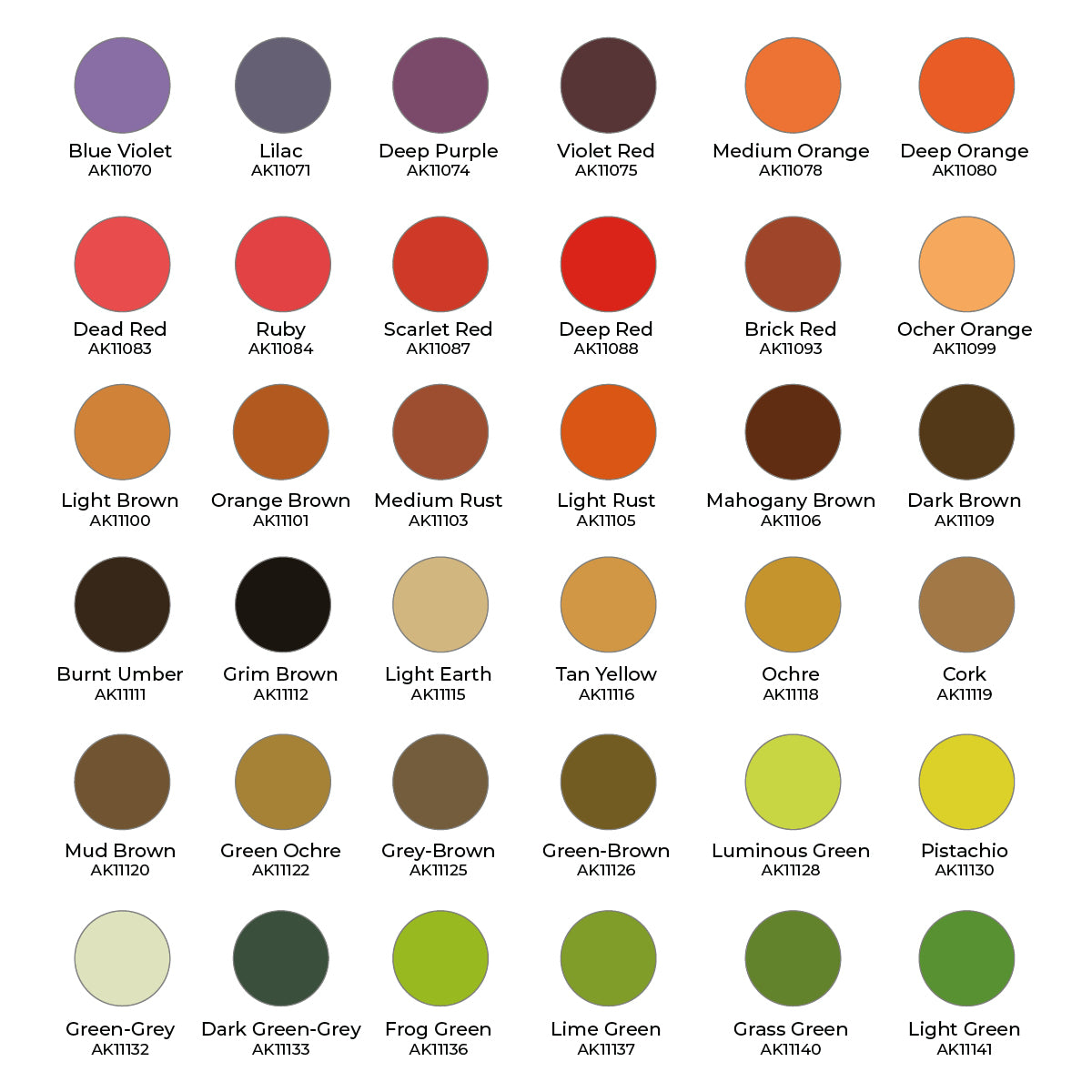 AK-Interactive: 3GEN – Wargame Paint It All Box x108 - War Games USA