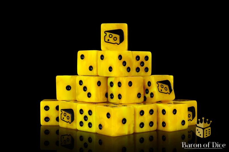 Warp Cheese Dice (Square Corner) - Baron of Dice - War Games USA
