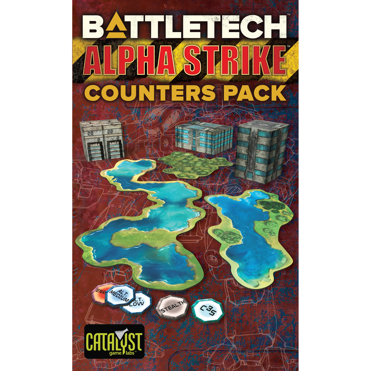 Front cover of the BattleTech Alpha Strike CountersPack from Catalyst Game Labs