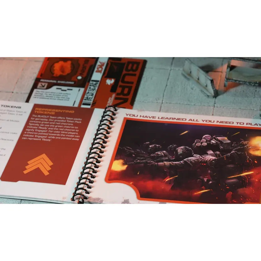 BLKOUT rulebook interior spread, alternate page