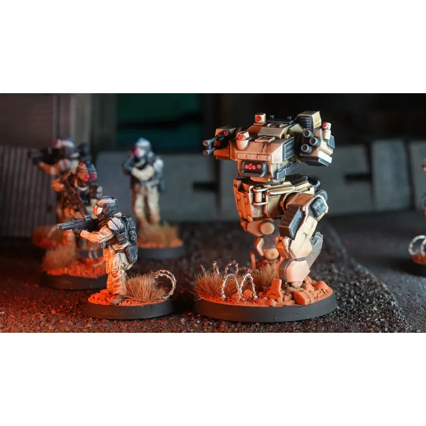 BLKOUT 2-Player Starter Kit miniatures and components
