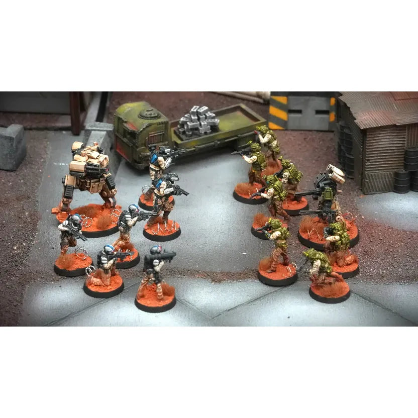 BLKOUT 2-Player Starter Kit components laid out