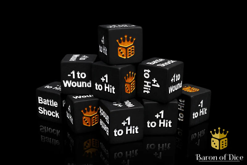 Battleshock and Counter Dice (25) - Baron of Dice - War Games USA