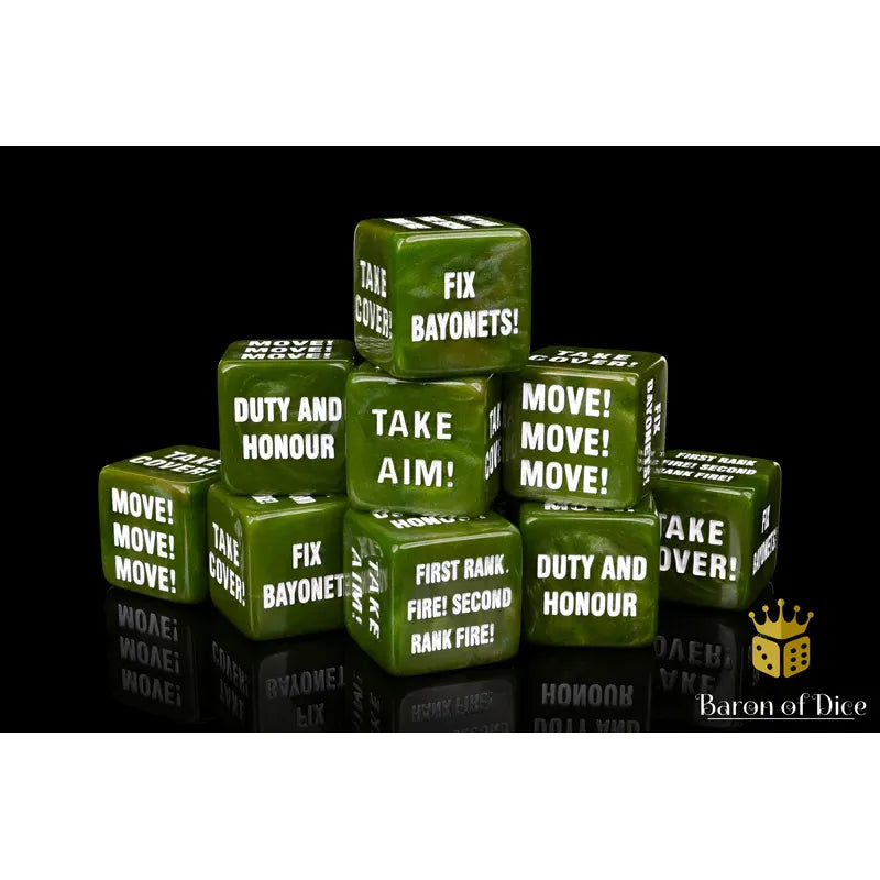 Guard Order Dice Set (Square Corner) - Baron of Dice - War Games USA