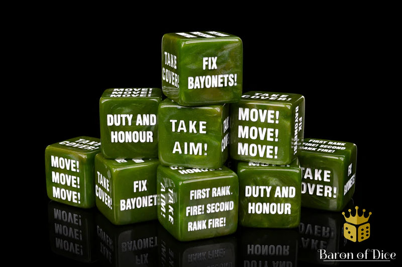 Guard Order Dice Set (Square Corner) - Baron of Dice - War Games USA
