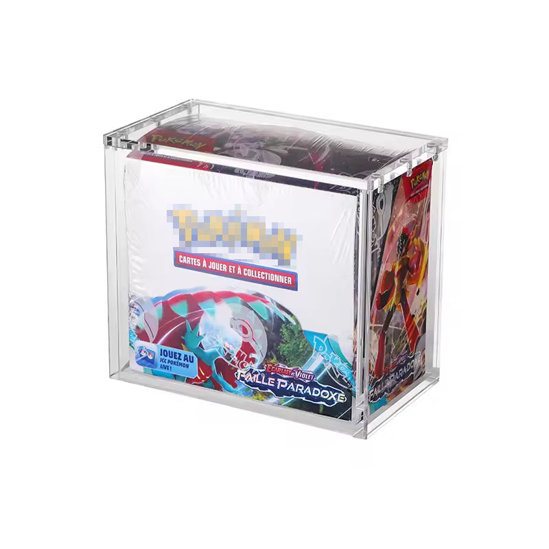 Acrylic Booster Box Display Case — Fits Pokémon Booster Box, 157x85x130mm