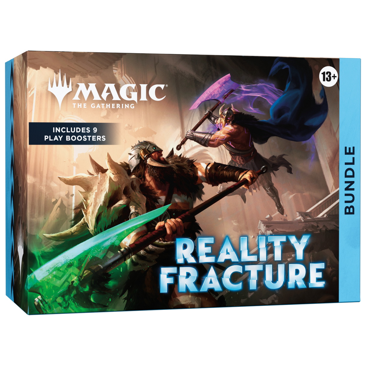 Retail box of the Magic: The Gathering Reality Fracture Bundle.