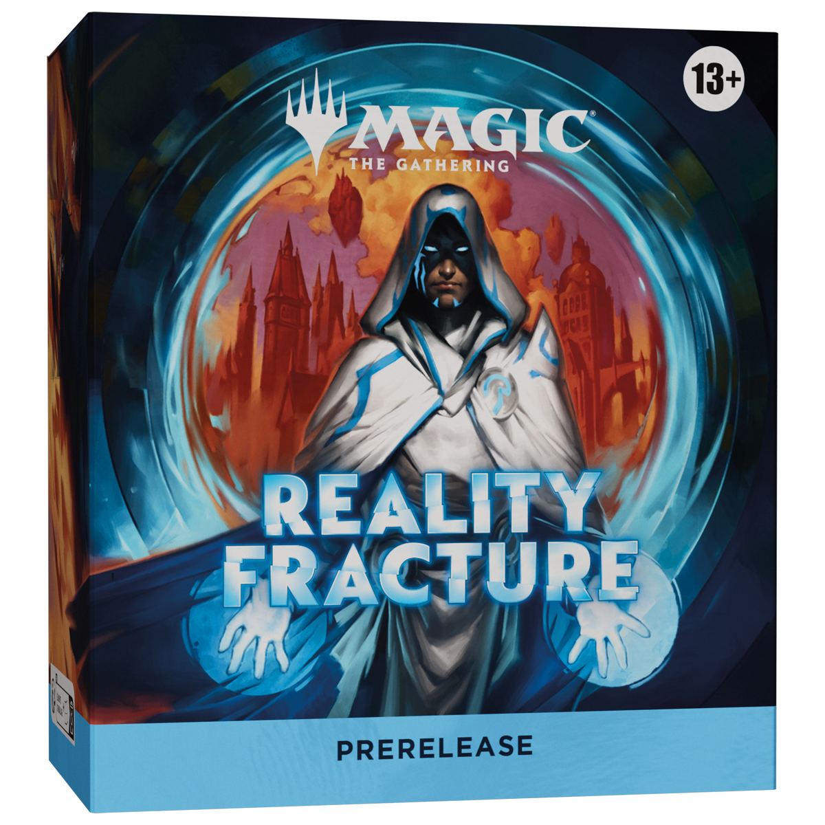 Magic: The Gathering Reality Fracture Prerelease Pack with booster cards and promotional materials for trading card game enthusiasts