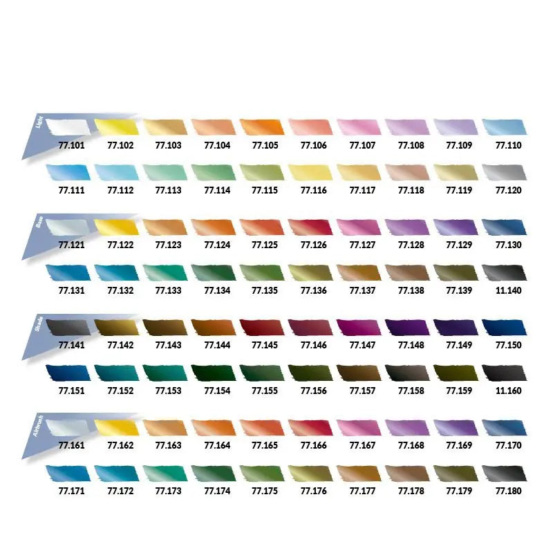Vallejo True Metallic Metal Color Case with 80 acrylic metallic paints for modeling and miniature painting, includes a sturdy storage case.